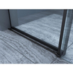 Wiesbaden Slide Porte coulissante pour niche 1400 x 2000 x 8 mm verre clair nano/noir mat SW522631
