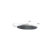 Hotbath Mate hoofddouche 30cm rond nikkel geborsteld OUTLET STORE20551