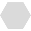 Terravito Bereno wand- en vloertegel - 15x17cm - 9mm - Zeshoek - Lichtgrijs mat SW476709