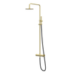 IVY Concord Regendoucheset - opbouw - 20cm medium hoofddouche - staafmodel handdouche - RVS316 - geborsteld mat goud PVD SW1031883
