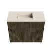 Mondiaz JOYA-DLUX Meuble de salle de bains 50cm - couleur Shadow - Vasque FAYE position Gauche Sans trou de robinet couleur Meli. SW1424857