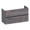 BRAUER Adore wastafelonderkast ondiep - 100x39x55cm - 2 softclose lades - greeploos - 1 sifon uitsparing - Driftwood SW1198377