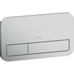 Villeroy & Boch Avento Pack WC 37x31.5cm - direchtflush - à fond creux - abattant softclose et quickrelease - avec réservoir encastrable - plaque de commande acier mat - Blanc Alpin SW956267