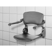 Handicare siège de douche rabattable avec dossier et accoudoirs anthracite SW66123