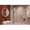 Hansgrohe Pulsify Select glijstangset 3jet Relaxation EcoSmart 10.5cm met glijstang 90 cm Mat Zwart SW651027