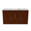 Mondiaz JOYA-DLUX 70cm meuble de salle de bains - couleur Ruby - Vasque FAYE position Milieu Sans trou de robinet couleur Opalo. SW1426231