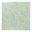The Mosaic Factory Amsterdam Carrelage mosaïque 2x2x0.4cm pour le mur et le sol et pour l'intérieur et l'extérieur carré verre Vert clair perlé SW62155
