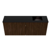 Mondiaz JOYA 100cm toiletmeubel - kleur Walnut - Wastafel FAYE positie Rechts 1 kraangat kleur Urban. SW1421335
