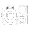 Tiger Titan Toiletbril met deksel MDF Grijs SW877656