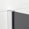 Saniclass Bellini inloopdouche - 90x200cm - rookglas - chroom SW238185