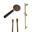 Hotbath Mate glijstangset met handdouche en doucheslang verouderd messing SW656690