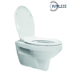 Xellanz Trevi cuvette murale rimless avec abattant WC Ultimo 3.0 softclose et quick release blanc brillant SW72904