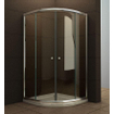 Xellanz Eco kwartronde cabine met twee schuifdeuren 900 x 900 x 1900 x 5 mm nano helder glas/chroom SW72915
