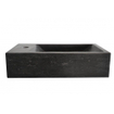 Wiesbaden Raw lavabo suspendu gauche 40x22x10 cm pierre dure satinée SW72930