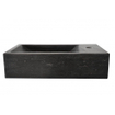 Wiesbaden Raw lavabo en pierre dure à droite 40x22x10 cm pierre dure satinée SW72931