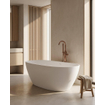 ZEZA Eloise Baignoire îlot - 170x80cm - Acrylique - siphon - blanc mat SW892588