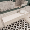 Mondiaz LUSH Meuble salle de bains Underlayment 2 tiroirs 180x30x45cm lavabo BARCO Droite sans trou de robinet SW409687