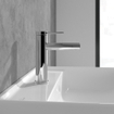 Villeroy & Boch Loop & Friends ensemble de robinet à une poignée avec bonde de vidage à tirette - chrome SW974141