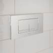Wisa Xt Kantos Plaque de commande frontale/supérieure dualflush chrome brillant 0701519