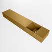 Mondiaz TYNE Fontaine - 110x23x12cm - lavabo Droit - sans trous de robinet - solid surface - Oro SW1026176
