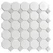 The Mosaic Factory Paris carrelage mosaïque 2.3x2.3x0.5cm carrelage mural pour intérieur et extérieur céramique blanc et gris SW75348