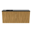 Mondiaz JOYA 90cm toiletmeubel - kleur Oak - Wastafel FAYE positie Links Zonder kraangat kleur Urban. SW1421184