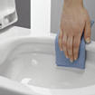 Laufen Pro WC suspendu encastrée compacte sans rebord 49x36,7cm blanc 0083392