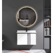 Adema Circle miroir rond diamètre 60cm avec éclairage LED indirect, chauffe-miroir et interrupteur touch SW108325