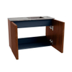 Mondiaz JOYA-DLUX 60cm toiletmeubel - kleur Ruby - Wastafel FAYE positie Rechts Zonder kraangat kleur Sombra. SW1425656