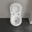 Villeroy & Boch Subway 2.0 Pack WC - WC suspendu - DirectFlush - à fond creux - abattant Slimseat - softclose & quickrelease - avec réservoir encastrable - plaque de commande acier mat - Blanc Alpin SW956275