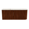 Mondiaz JOYA-DLUX 101.6cm toiletmeubel - ronding rechts kleur Ruby - Wastafel FAYE positie Links Zonder kraangat kleur Nata. SW1425462