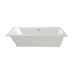 Xenz Aruba Ligbad - 170x75x48 - afvoer Midden - overloop andere kant - acryl - wit SW378283