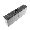 MONDIAZ TURE-DLUX meuble WC 120 cm Plata. Lavabo EDEN Lava position milieu. Avec 1 trou de robinet. SW1103991