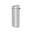 Brabantia Touch Bin Afvalemmer - 40 liter - kunststof binnenemmer - metallic grey SW1117325