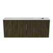 Mondiaz JOYA-DLUX 100cm meuble de toilette - couleur Shadow - Vasque FAYE position Droite Sans trou de robinet couleur Opalo. SW1422937