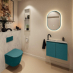 MONDIAZ TURE-DLUX Meuble toilette - 60cm - Smag - EDEN - vasque Opalo - position gauche - 1 trou de robinet SW1104578