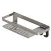 Tiger Caddy Panier de douche avec crochet porte-serviette 32 cm Inox brossé SW877208