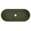 Arcqua Case vasque à poser - 60x26cm - Ovale - Marbre coulé Mat vert SW909492