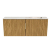 Mondiaz JOYA-DLUX 100cm meuble de salle de bains - couleur Oak - Vasque FAYE position Droite Sans trou de robinet couleur Frappe. SW1421922