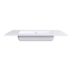 Arcqua Mira Inbouw Wastafel - 91x46x1.5cm - enkele wasbak - zonder kraangat - cast marble - glans wit SW1581357