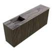 Mondiaz JOYA-DLUX 100cm toiletmeubel - kleur Shadow - Wastafel FAYE positie Links Zonder kraangat kleur Sombra. SW1425203