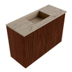 Mondiaz JOYA-DLUX 60cm toiletmeubel - kleur Ruby - Wastafel FAYE positie Midden Zonder kraangat kleur Arena. SW1425258
