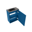 MONDIAZ TURE-DLUX meuble WC 40 cm Jeans. Lavabo EDEN Lava position gauche. Sans trou de robinet. SW1103822