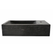 Wiesbaden Raw lavabo en pierre dure à droite 40x22x10 cm pierre dure satinée SW72931