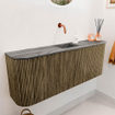 Mondiaz JOYA-DLUX Meuble de salle de bains 113.2cm - arrondis gauche et droite couleur Dusk - Vasque FAYE position Milieu Sans trou de robinet couleur Sombra. SW1426183
