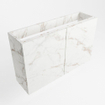 Mondiaz FOWY fonteinonderkast - 70x22x50cm - 2 deuren - push to open - softclose - Carrara SW1016814