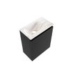 MONDIAZ TURE-DLUX Meuble toilette - 40cm - Urban - EDEN - vasque Frappe - position gauche - sans trou de robinet SW1102615