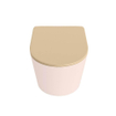 MONDIAZ LAVIE wandclosetpack - 36x53cm - diepspoel - rimless - Rosee (roze) - softclose - quick-release - toiletzitting - Sand (beige) SW1208774