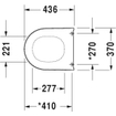 Duravit WC-zitting 43.1x37x4.3cm met softclose met quickrelease Kunststof wit 0295675