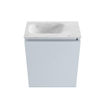 MONDIAZ TURE-DLUX Meuble de WC 40 cm Clay. Lavabo EDEN Opalo position gauche. Avec 1 trou de robinet. SW1104214